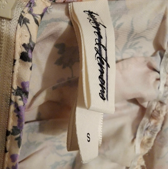 NWOT For Love And Lemons X Victoria Secret Gardenia Floral Ruched Mini Dress XS - Picture 14 of 16